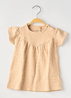 Robe courte beige NOPPIES pour fille