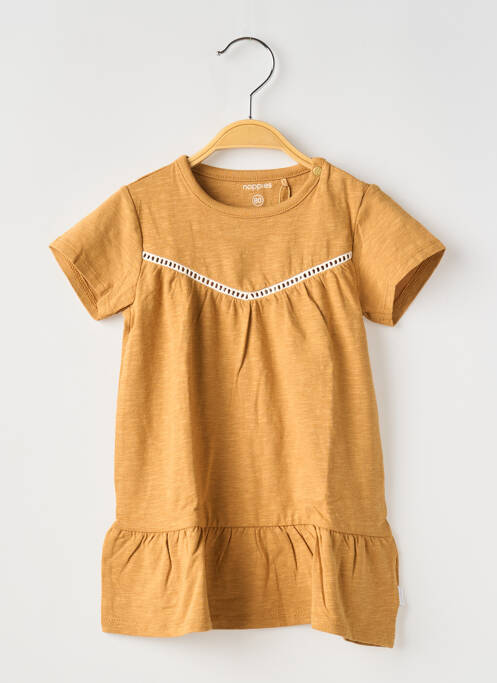 Robe courte marron NOPPIES pour fille