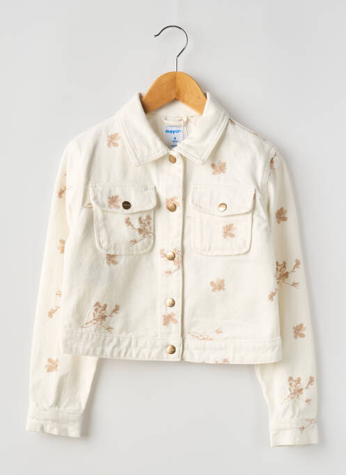 Veste casual blanc MAYORAL pour fille