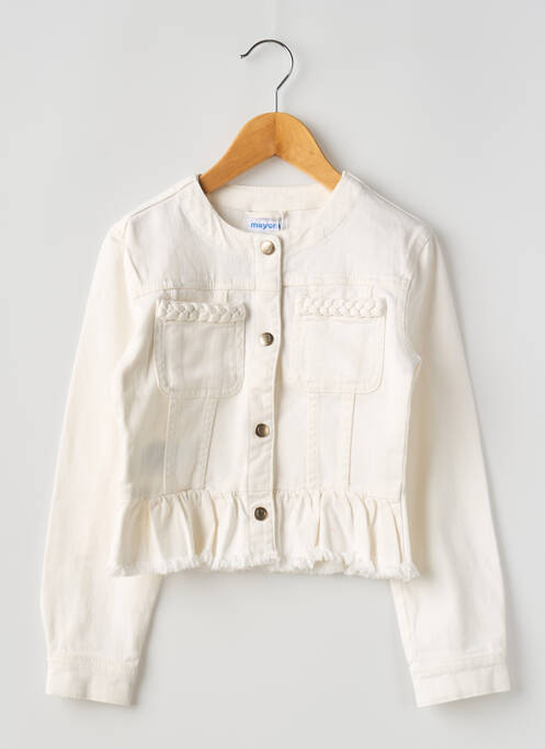 Veste casual blanc MAYORAL pour fille