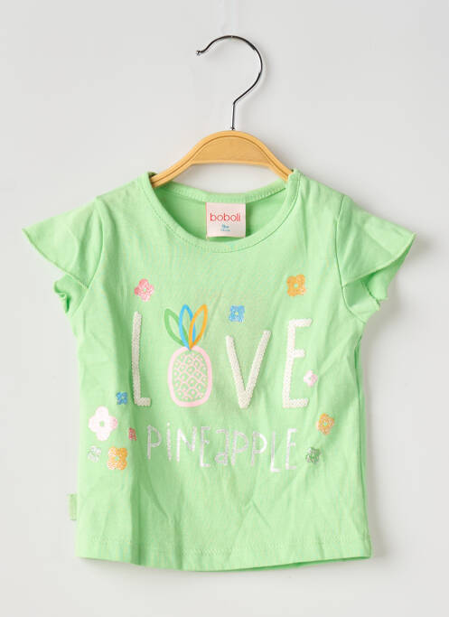 T-shirt vert BOBOLI pour fille
