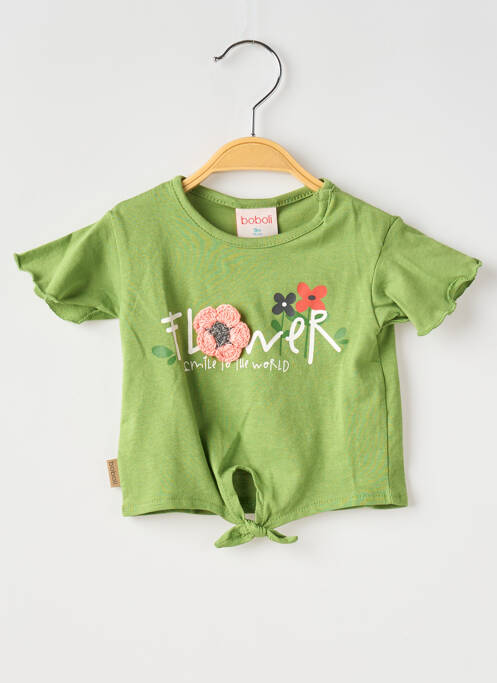 T-shirt vert BOBOLI pour fille