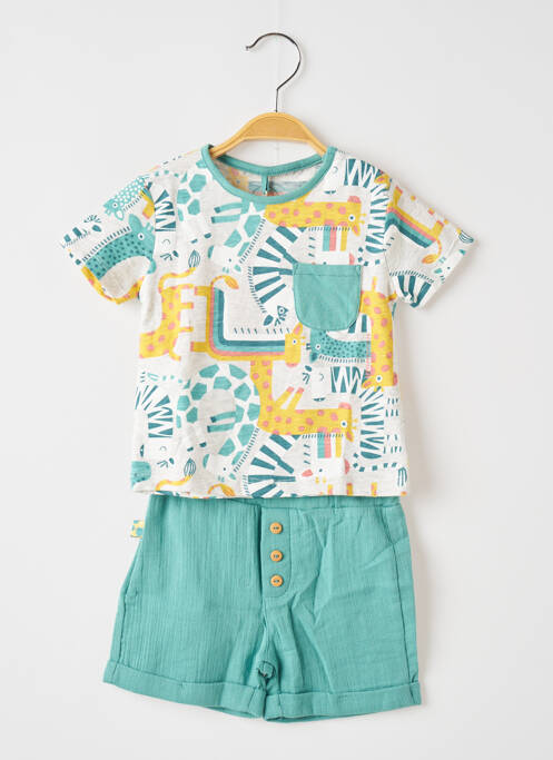 Ensemble short vert BOBOLI pour garçon