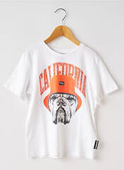 T-shirt blanc LE TEMPS DES CERISES pour garçon seconde vue