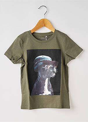 T-shirt vert NAME IT pour garçon