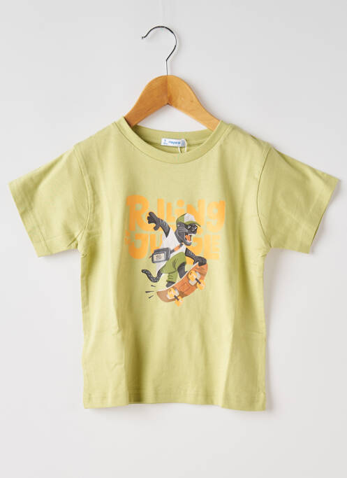 T-shirt vert MAYORAL pour garçon