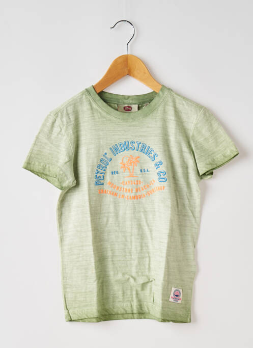 T-shirt vert PETROL INDUSTRIES pour garçon