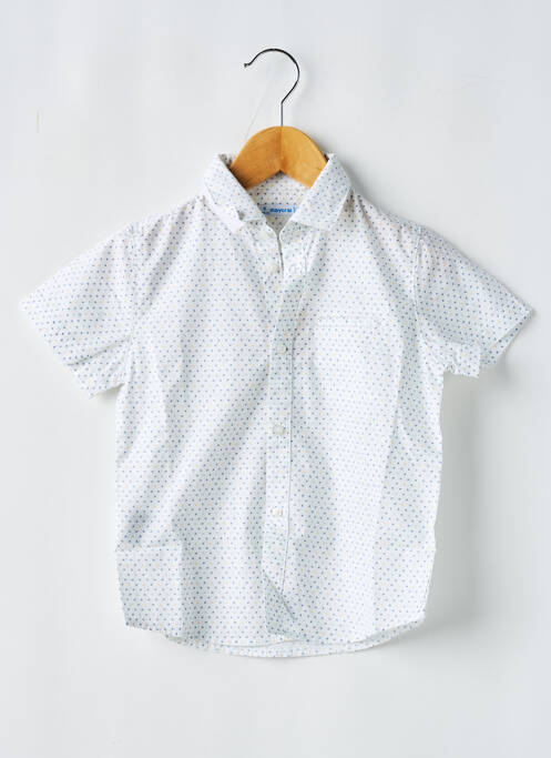 Chemise manches courtes blanc MAYORAL pour garçon