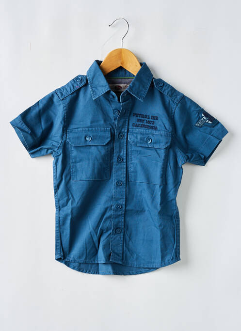 Chemise manches courtes bleu PETROL INDUSTRIES pour garçon
