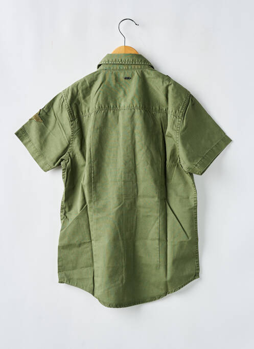 Chemise manches courtes vert PETROL INDUSTRIES pour garçon