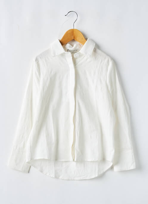 Chemise manches longues blanc MINI MOLLY BY MOLLY BRAKEN pour garçon