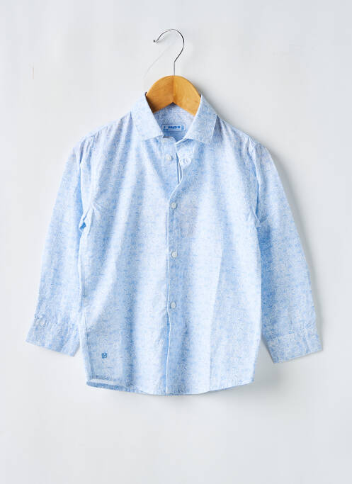 Chemise manches longues bleu MAYORAL pour garçon