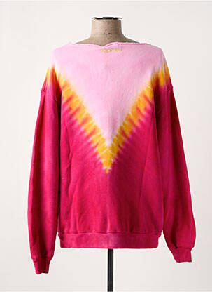 Sweat-shirt stretch manches longues rose IMPREVU femme