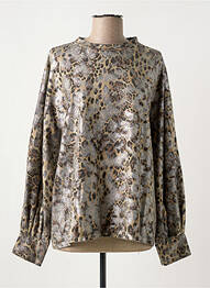 Sweat-shirt coupe over-size manches longues beige MINETTE femme