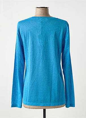 Pull coupe cintrée manches longues bleu MOS MOSH femme