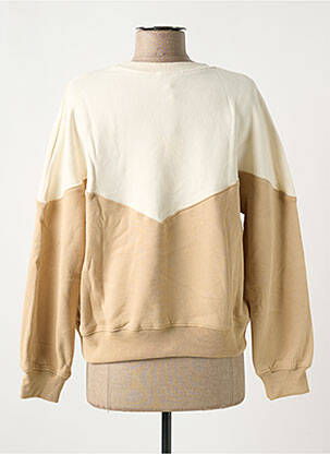 Sweat-shirt stretch manches longues beige CHARLIOR femme
