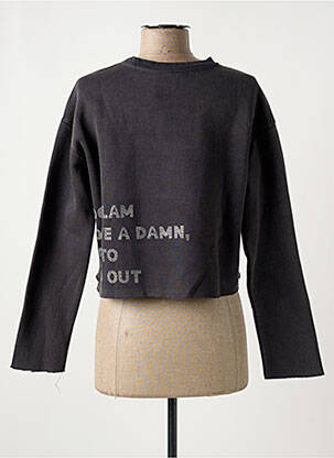 Sweat-shirt stretch manches longues gris ONLY femme