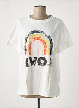 T-shirt coupe droite manches courtes blanc MINETTE femme