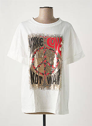 T-shirt coupe droite manches courtes rouge MINETTE femme