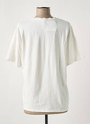 T-shirt coupe droite manches courtes blanc ARTY BLUSH femme