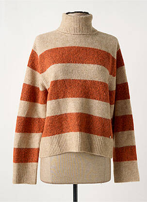 Pull col roulé orange MOS MOSH pour femme