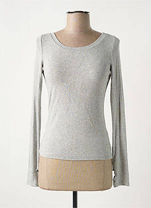 T-shirt gris DROLE DE COPINE pour femme