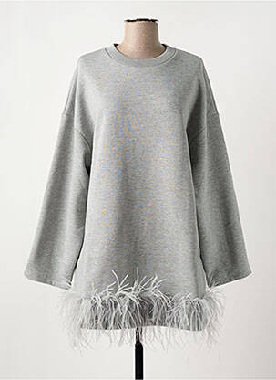 Tunique manches longues gris MINETTE pour femme