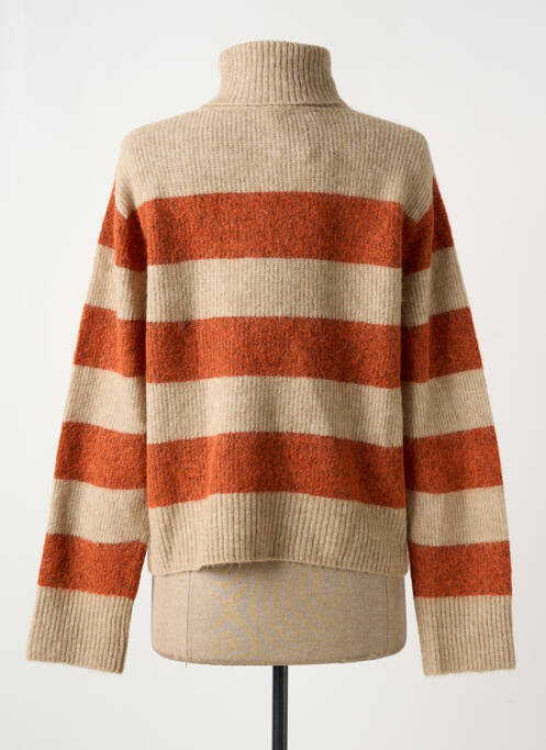 Pull col roulé orange MOS MOSH pour femme