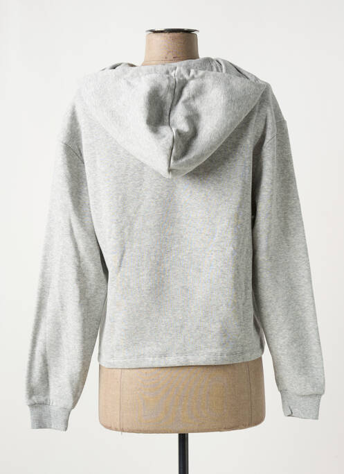 Sweat-shirt à capuche gris PIECES pour femme