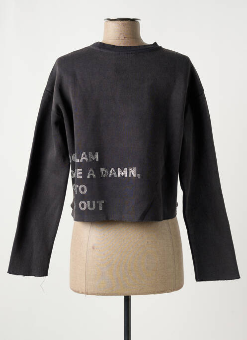 Sweat-shirt gris ONLY pour femme