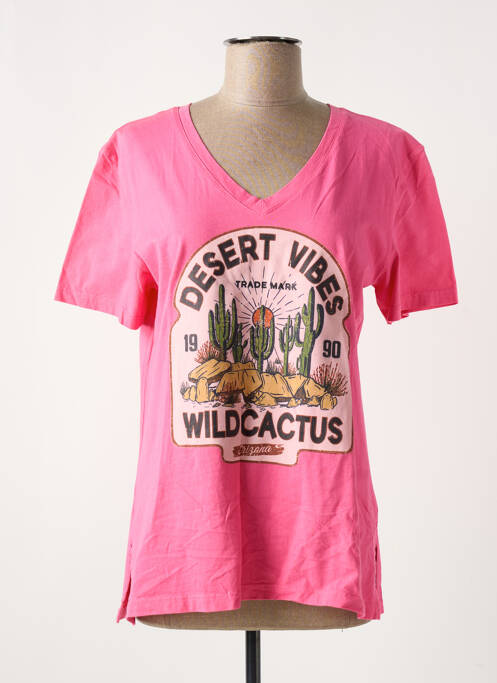 T-shirt rose LUK AP pour femme