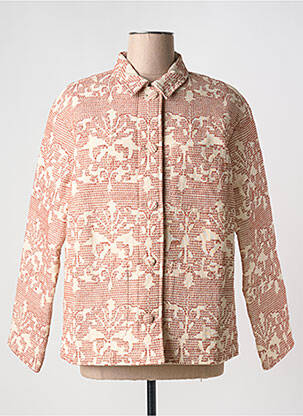 Veste casual coupe droite rouge MAMOUCHKA femme