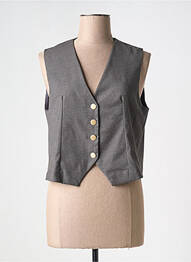 Gilet sans manche doublure gris SCARLET ROOS femme