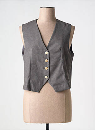 Gilet sans manche doublure gris SCARLET ROOS femme