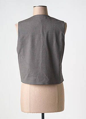 Gilet sans manche doublure gris SCARLET ROOS femme