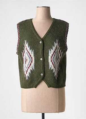 Gilet sans manche vert ADORE pour femme