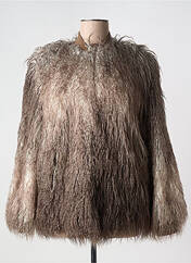 Manteau court marron IMPREVU pour femme seconde vue