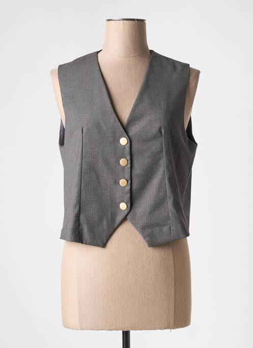 Gilet sans manche gris SCARLET ROOS pour femme