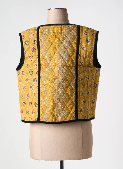 Gilet sans manche jaune MAMOUCHKA femme