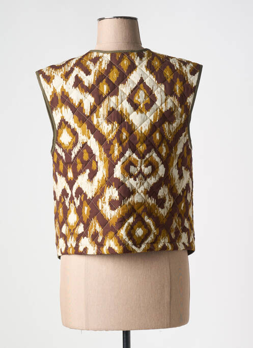 Gilet sans manche marron JANIS & JOHN pour femme