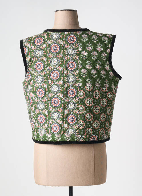 Gilet sans manche vert MAMOUCHKA pour femme