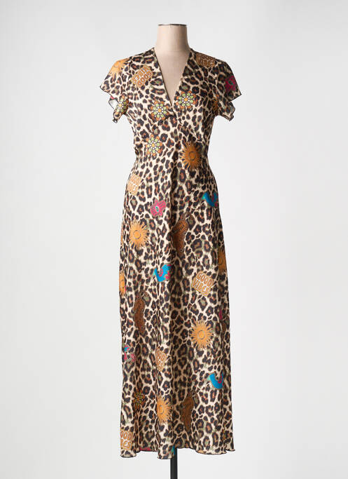 Robe longue marron HOLLY & JOEY pour femme