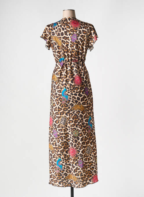 Robe longue marron OPULLENCE pour femme