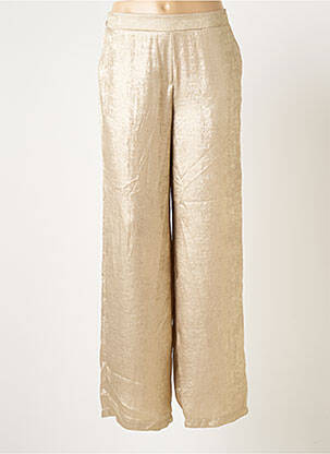 Pantalon droit taille élastique taille normale or SCARLET ROOS femme