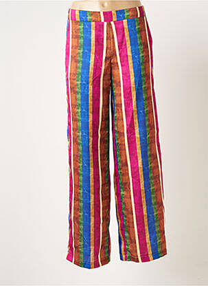 Pantalon large coupe fluide taille normale rose SCARLET ROOS femme
