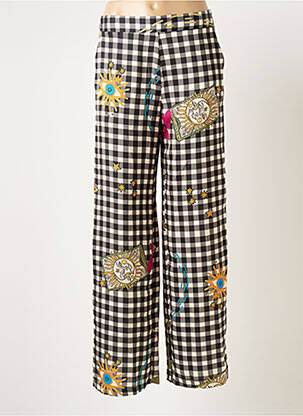 Pantalon large tissage crêpe taille normale gris SCARLET ROOS femme