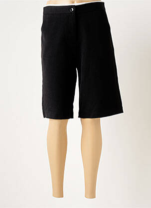 Bermuda taille haute taille haute noir VIE TA VIE femme