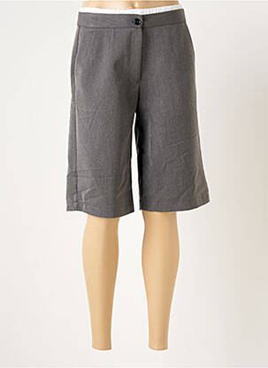Bermuda taille haute taille haute gris VIE TA VIE femme