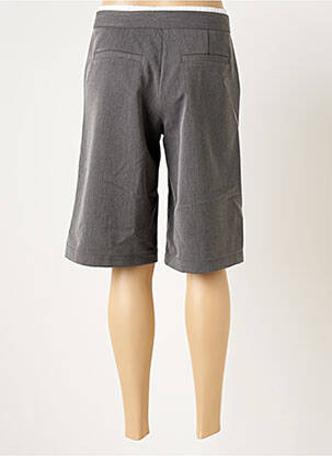 Bermuda taille haute taille haute gris VIE TA VIE femme
