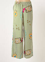 Pantalon large vert SCARLET ROOS pour femme seconde vue